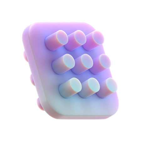 Tile Cylinders  3D Icon