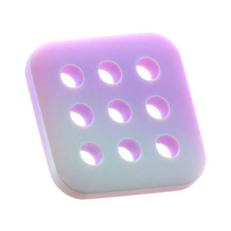 Tile with Holes  3D Icon