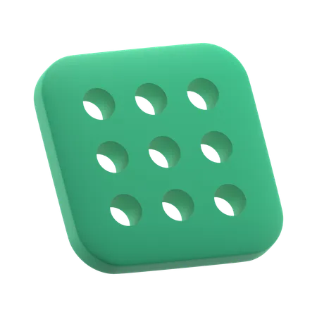 Tile with Holes  3D Icon