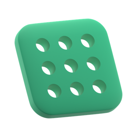 Tile with Holes  3D Icon