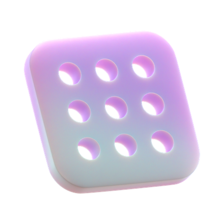 Tile with Holes  3D Icon
