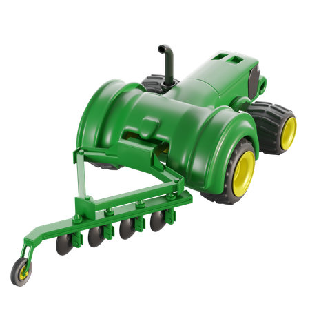 Tillage Tractor  3D Icon