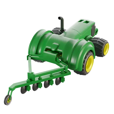 Tillage Tractor  3D Icon