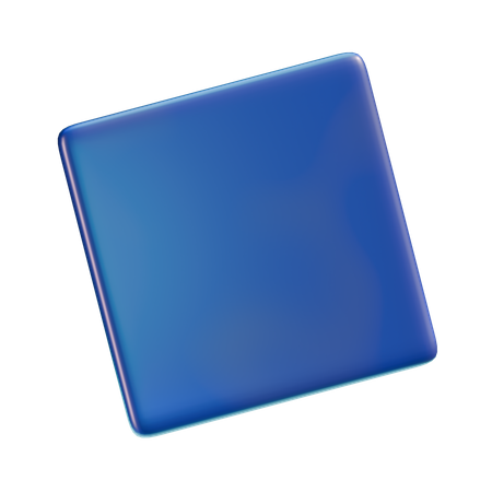 Tilted Square  3D Icon