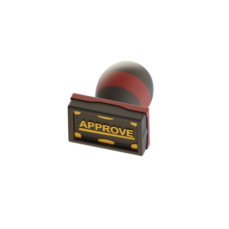 Timbre approuvé  3D Icon