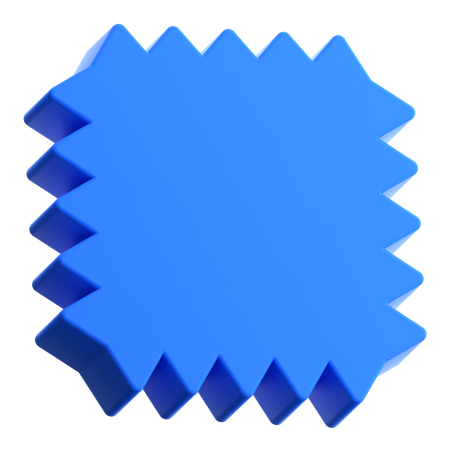 Cachet carré  3D Icon