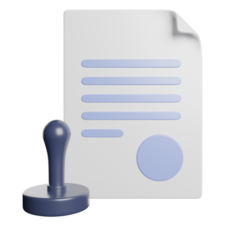 Timbre d'affaires  3D Icon