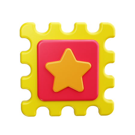 Timbre-poste  3D Icon