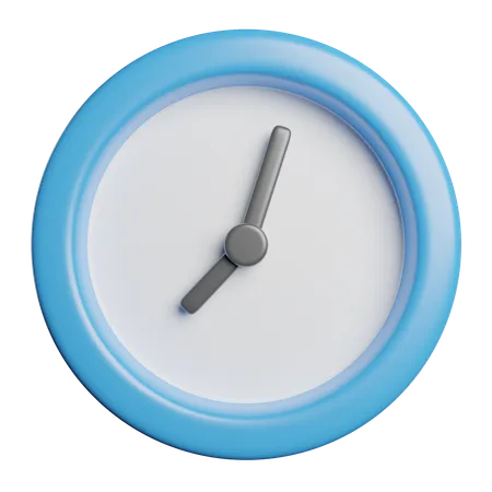 Time Clock Watch 3D Icon