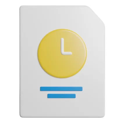 Time Management Deadline 3D Icon