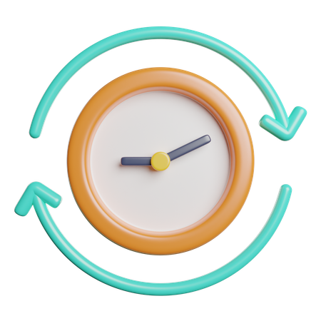 Time  3D Icon