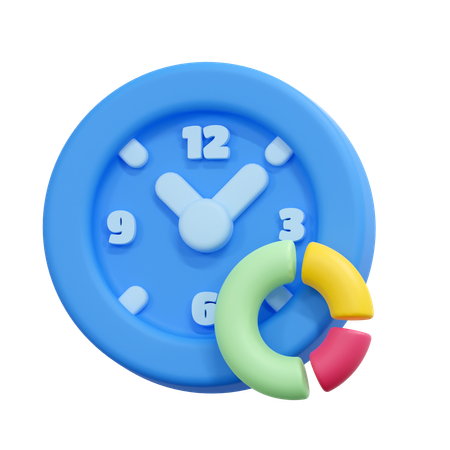 Time allocation  3D Icon