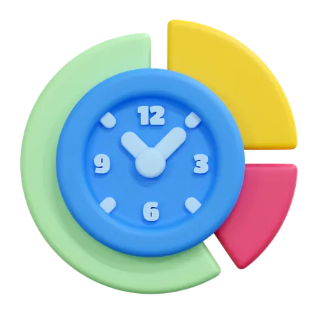 Time allocation  3D Icon
