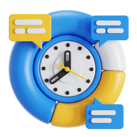Time allocation  3D Icon