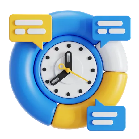 Time allocation  3D Icon