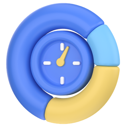 Time allocation  3D Icon