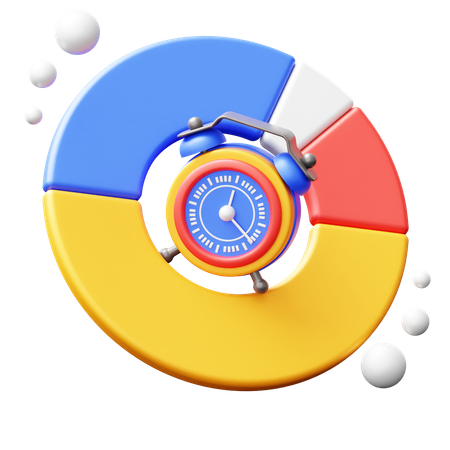 Time allocation  3D Icon