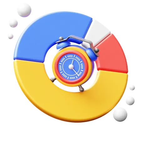 Time allocation  3D Icon