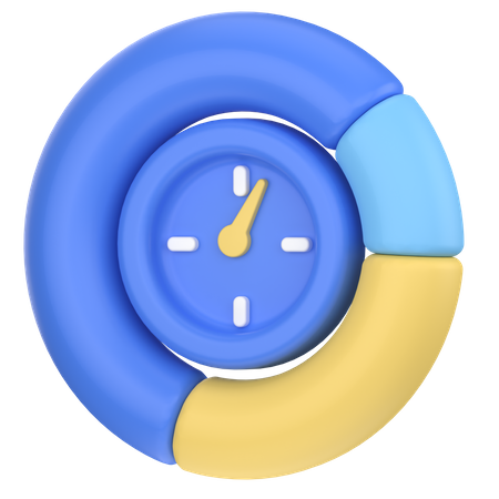 Time allocation  3D Icon