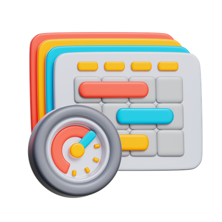 Time Analysis  3D Icon