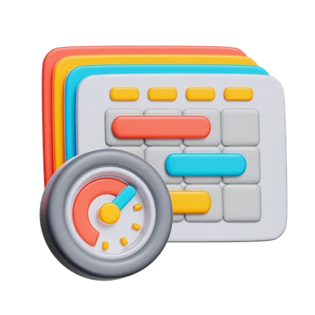 Time Analysis  3D Icon