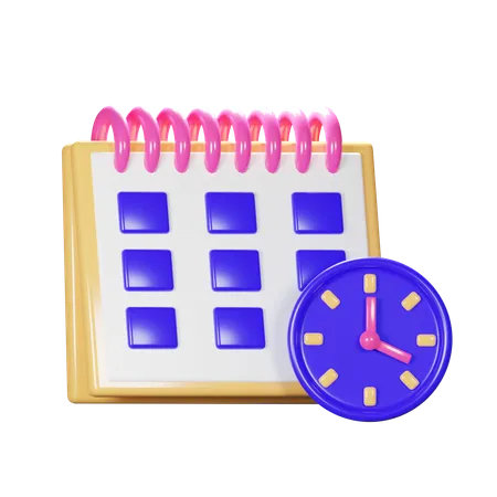 Time and Date 3D Icon