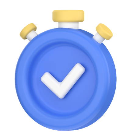 Time approved  3D Icon
