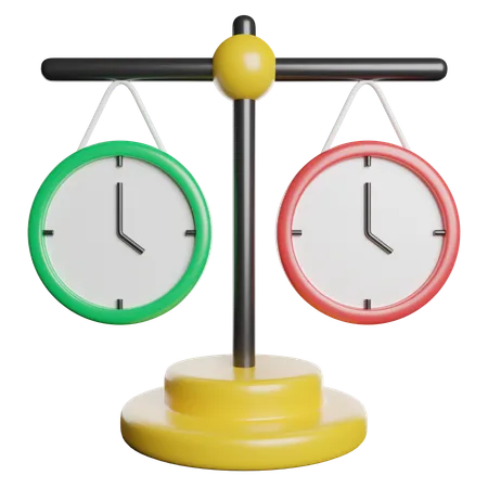 Time Balance  3D Icon