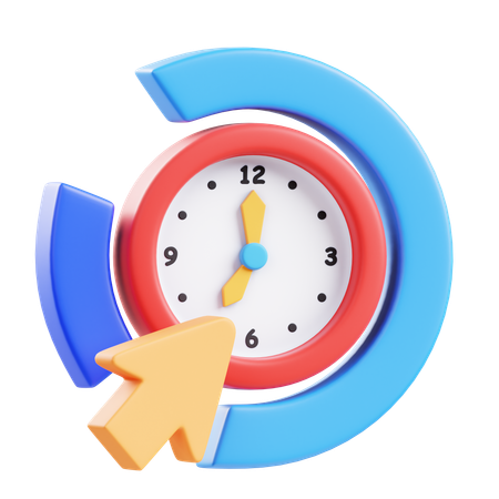 시간 차단  3D Icon