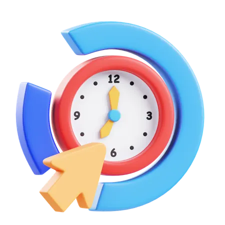 시간 차단  3D Icon