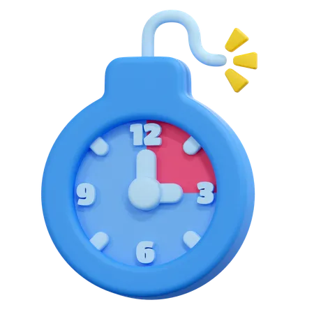 Time Bomb Illustration 3D Icon