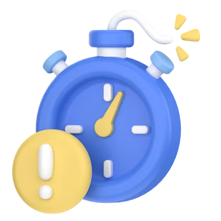 Shows Time Sensitive And Urgency 3D Icon