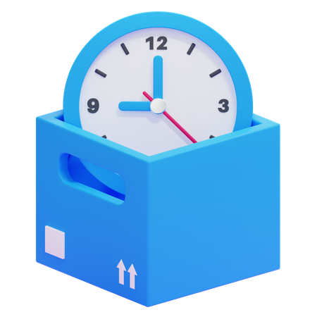 タイムボックス  3D Icon