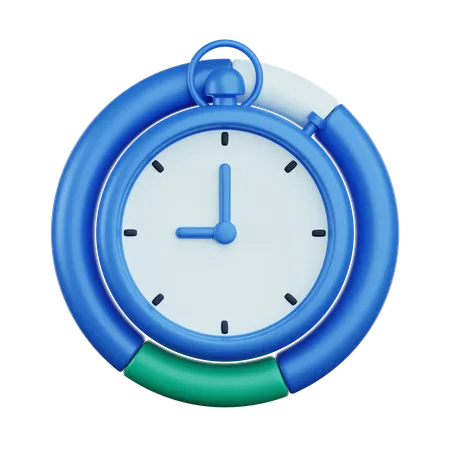Time Chart  3D Icon
