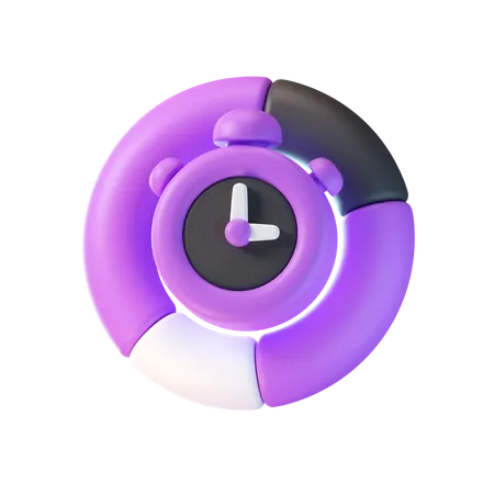 Time Chart  3D Icon