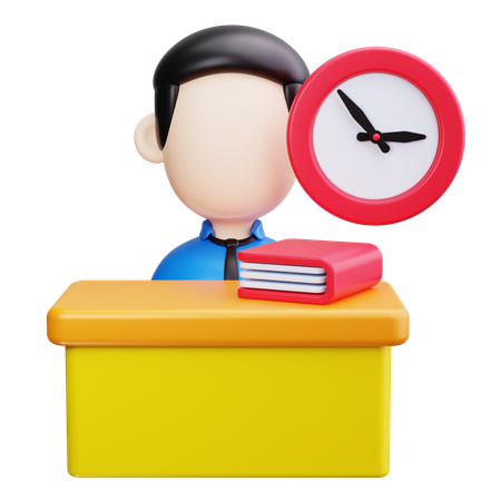 Time Clock  3D Icon