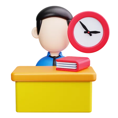 Time Clock  3D Icon