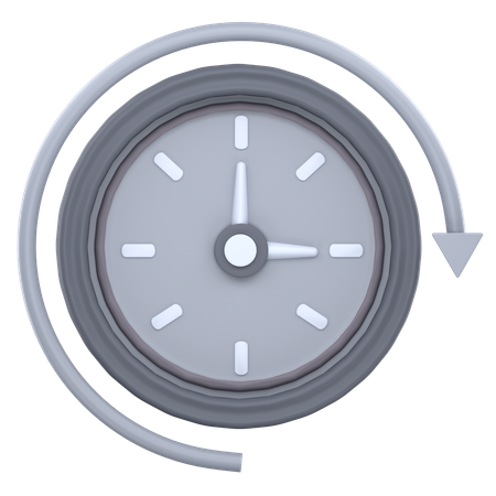 Time Clock  3D Icon