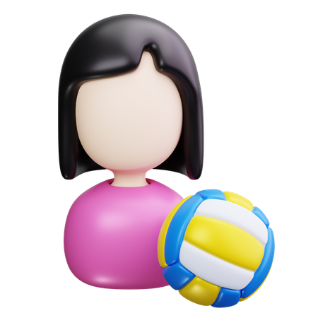 Equipe de voleibol  3D Icon