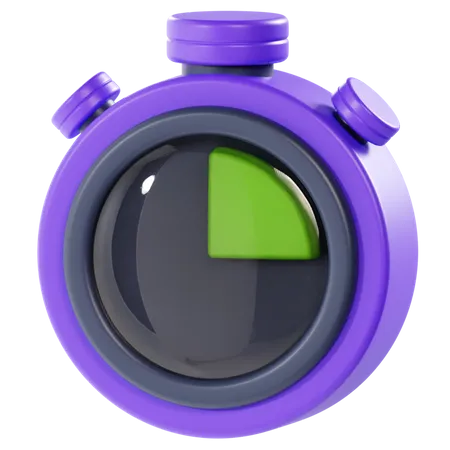 Time Diagram  3D Icon