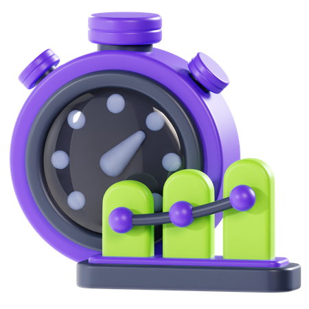 Time Diagram  3D Icon