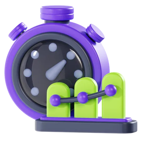 Time Diagram  3D Icon