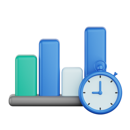 Time Diagram  3D Icon