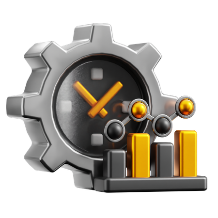 Time Efficiency  3D Icon