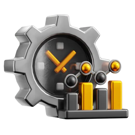 Time Efficiency  3D Icon