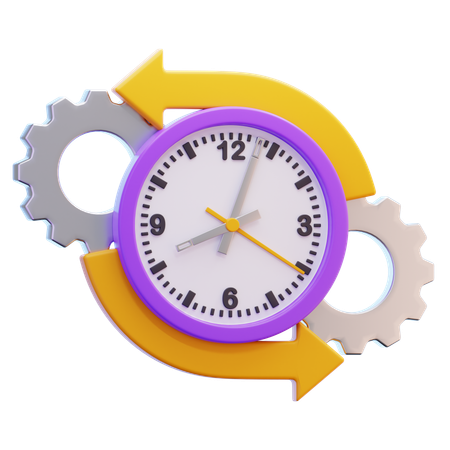 Time flexibility  3D Icon