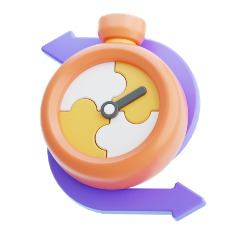 Time Flexibility  3D Icon