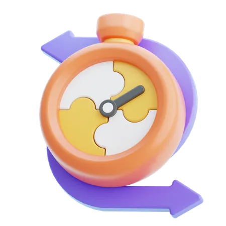 Time Flexibility  3D Icon