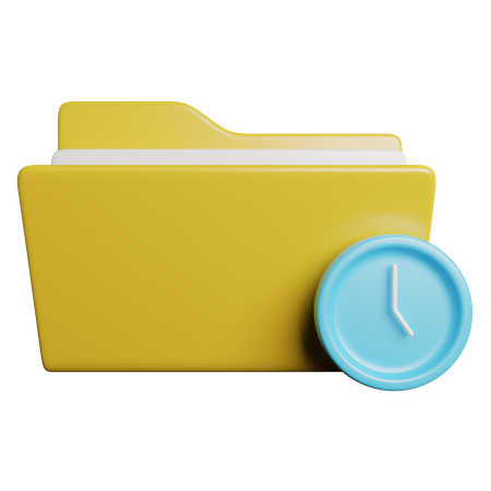 Time Folder  3D Icon