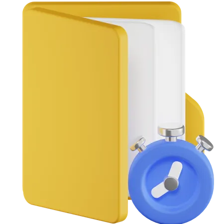 Time Folder  3D Icon